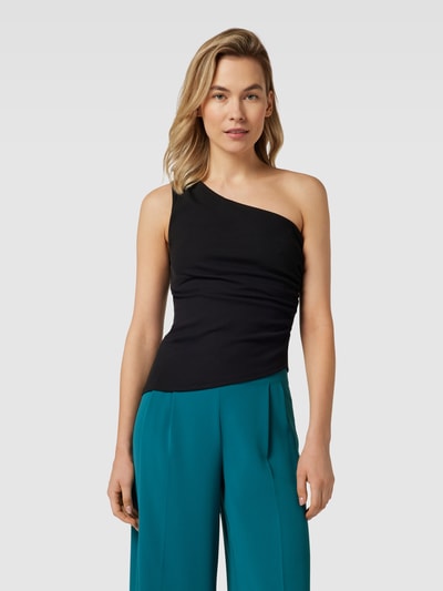 Mango Trägertop mit One-Shoulder-Träger Modell 'ATIS' Black 4