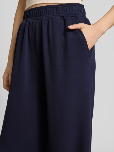 mbyM Wide leg stoffen broek met steekzakken, model 'Asaka' Marineblauw - 3