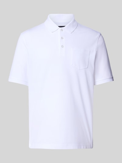 bugatti Poloshirt mit Brusttasche Weiss 2