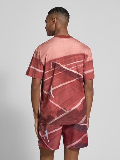 Lacoste T-Shirt mit Logo-Badge Rostrot 5