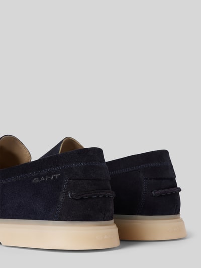 Gant Mocassins met siernaden, model 'Boery' Marineblauw - 2