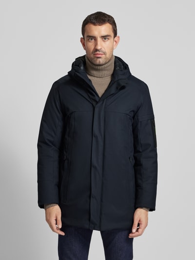 BOSS Green Parka met capuchon, model 'Terra' Donkerblauw - 4