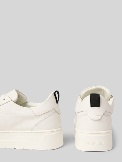 Antony Morato Sneaker aus Leder mit Label-Patch Modell 'METAL BOLD ANIMAL' Weiss 2