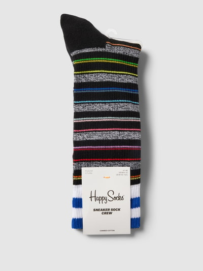 Happy Socks Skarpety ze wzorem w paski model ‘Minimal Stripe’ Czarny 3