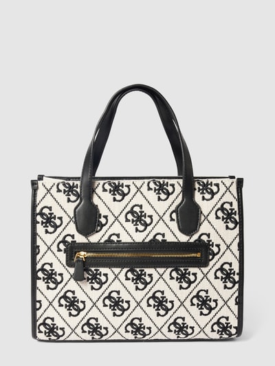 Guess Tote Bag mit Allover-Logo Modell 'SILVANA' Black 5