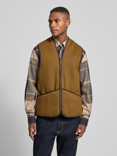 Barbour Regular Fit Weste aus Webpelz Beige 4