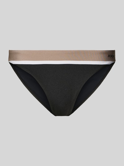 JOOP! COLLECTION Figi bikini damskie JOOP! Collection;Mieszanka materiałów z dodatkiem streczu;Dopasowany krój;Elastyczny pas;Nadruk z logo;Aplikacja z metką Czarny 1
