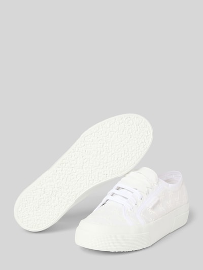 Superga Sneaker mit Label-Detail Modell '2740 FLOWER SANGALLO' Weiss 4