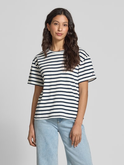 Tommy Hilfiger Relaxed Fit T-Shirt aus Leinen-Baumwoll-Mix Marine 4