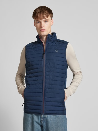 Jack & Jones Bodywarmer met labelprint, model 'MULTI' Marineblauw - 4