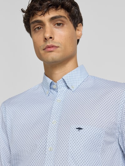 Fynch-Hatton Koszula casualowa z listwą guzikową Błękitny 3