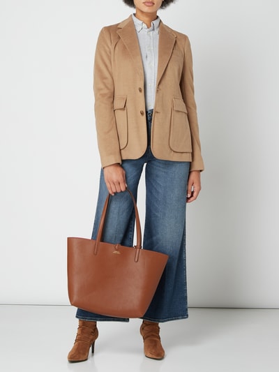 Lauren Ralph Lauren Wendeshopper aus Leder Cognac 1