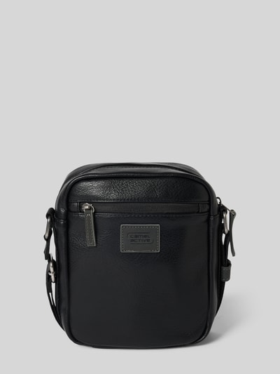 camel active Crossbody Bag mit Label-Patch Modell 'TRACES' Black 1