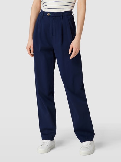 Tommy Hilfiger Broek van zuiver katoen met bandplooien Marineblauw - 4