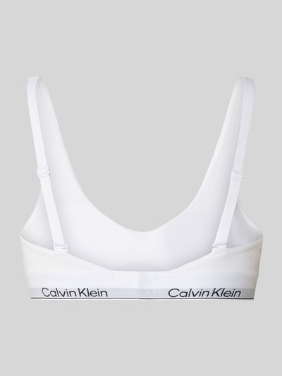 Calvin Klein Underwear Bralette mit Logo-Stitching Weiss 3