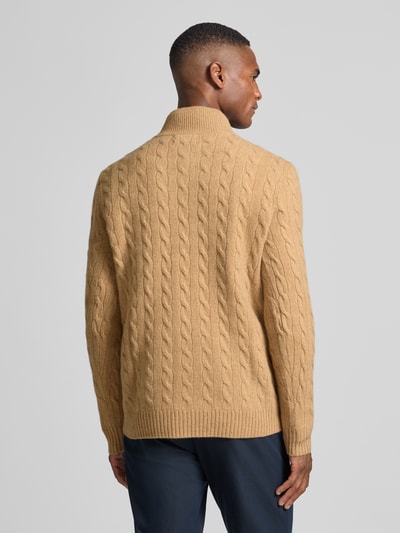 Polo Ralph Lauren Gebreide pullover van een mix van katoen en kasjmier met opstaande kraag Camel - 5