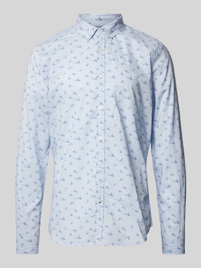 Scotch & Soda Slim fit vrijetijdsoverhemd met all-over print Lichtblauw - 2