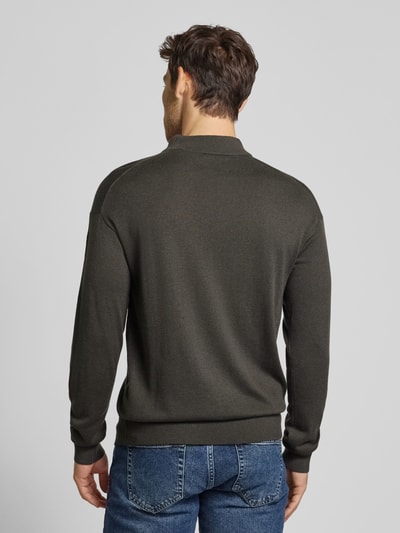 Scotch & Soda Gebreide pullover met opstaande kraag Grafiet - 5