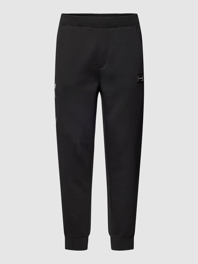 HUGO Sweatpants mit Label-Detail Modell 'Doyster' Black 2