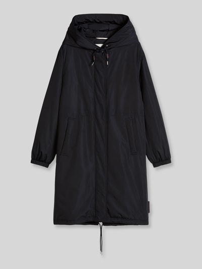 Produktfoto, czarna parka 'Regular Fit Parka mit Kapuzenkragen' von Marc O'Polo, gładka tekstura, prosty krój, damska parka
