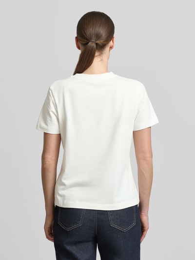 Tommy Hilfiger Regular Fit T-Shirt aus Baumwoll-Mix Ecru 5