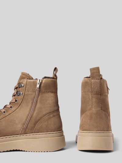 Marc O'Polo Schnürstiefel aus Veloursleder Modell 'ALGOT' Taupe 2