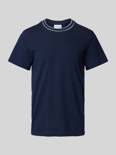 Lacoste T-Shirt mit Label-Stitching Blau 2