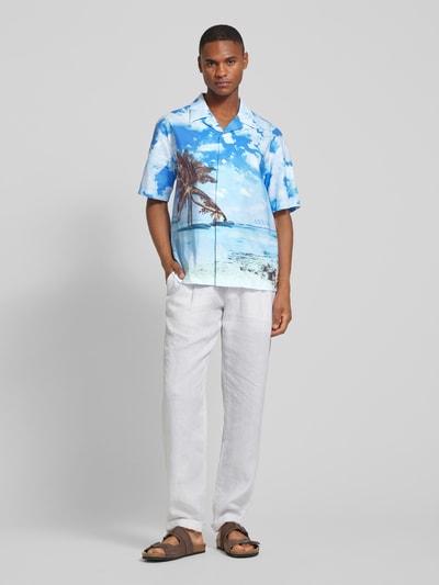 ANNARR Relaxed Fit Freizeithemd mit Reverskragen Modell 'ALFRED' Weiss 1