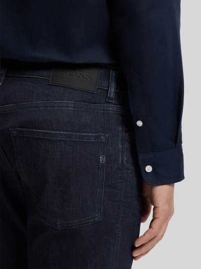 BOSS Jeans o kroju slim fit z mieszanki bawełny model 'P-RE.MAINE' Ciemnoniebieski 3