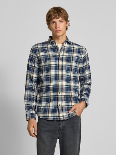 Jack & Jones Regular Fit Freizeithemd mit Kentkragen Modell 'JAMES' Dunkelblau 4