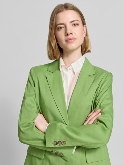 Marc Cain Blazer aus Leinen-Mix mit Pattentaschen Grass 3
