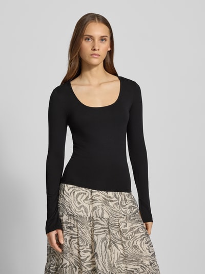 Gina Tricot Longsleeve mit Rundhalsausschnitt Black 4