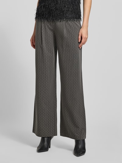 FREE/QUENT Stoffen broek met Franse steekzakken, model 'WIDY' Donkergrijs - 4