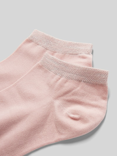 CK Calvin Klein Sneakersocken mit Label-Detail im 2er-Pack Rosa 2