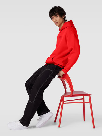 REVIEW Basic hoodie Rood - 1