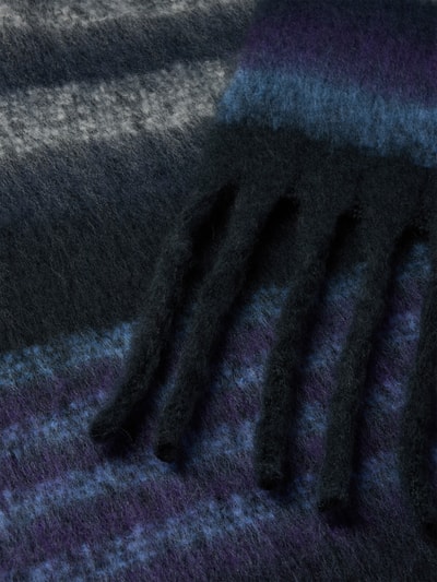 ICHI Schal mit Fransen Modell 'IAMETTE' Blau 2