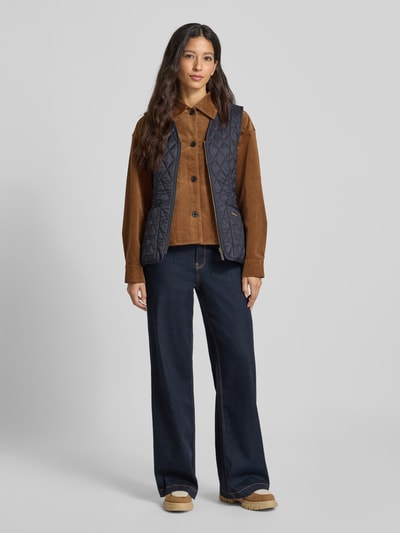 Barbour Shaped Fit Steppweste mit Label Stitching Modell 'BETTY' Marine 1