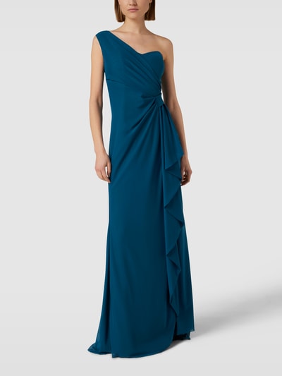 TROYDEN COLLECTION Abendkleid mit One-Shoulder-Träger Petrol 4