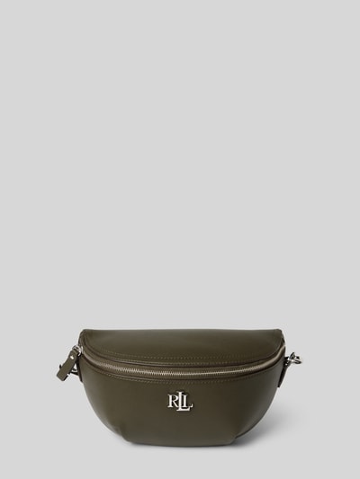 Lauren Ralph Lauren Lederbauchtasche mit Label-Applikation Modell 'MARCY' Oliv 2