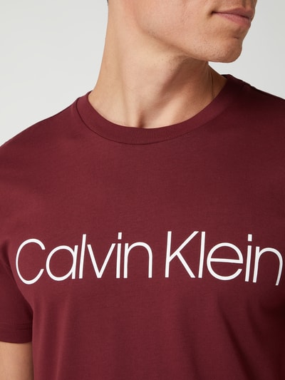 CK Calvin Klein T-Shirt aus Bio-Baumwolle  Bordeaux 3