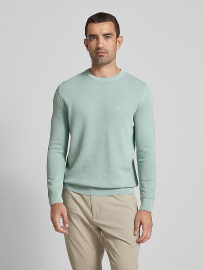 Marc O'Polo Strickpullover mit Label-Stitching Ocean 4