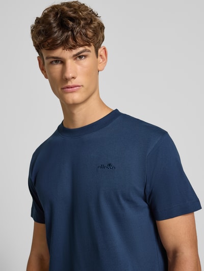Ellesse T-shirt met labelstitching en ronde hals Donkerblauw - 3
