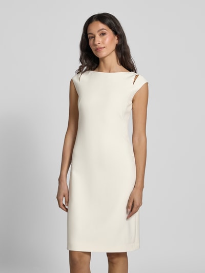 BOSS Minikleid mit Kappärmeln Modell 'Dileky' Offwhite 4