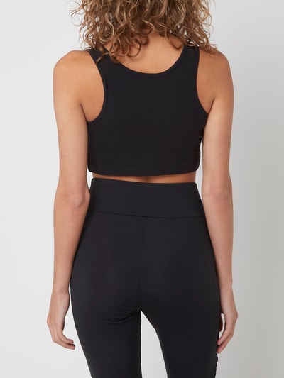 Guess Activewear Crop Top aus Baumwollmischung Black 5