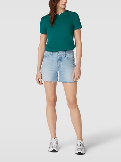 Marc O'Polo DENIM T-Shirt mit Strukturmuster Bottle 1