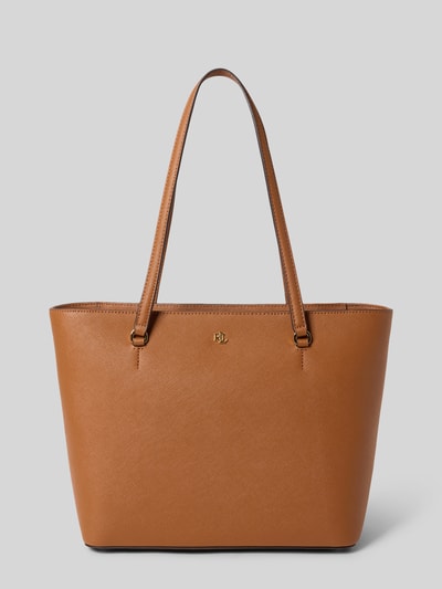 Lauren Ralph Lauren Torba shopper z naturalnej skóry bydlęcej model 'KARLY' Koniakowy 2