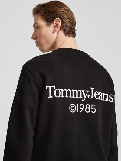 Tommy Jeans Sweatshirt met labelprint Zwart - 3