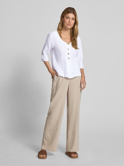 ZABAIONE Overhemdblouse met knoopsluiting Wit - 1