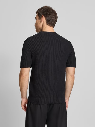 HUGO Regular Fit T-Shirt aus reiner Baumwolle Modell 'SAFFON' Black 5