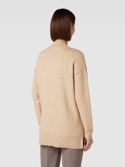 Vero Moda Strickpullover mit V-Ausschnitt Modell 'GOLD LINK' Sand 5